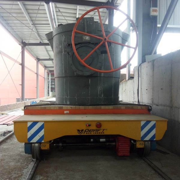 Rail guided transfer wagon 120t for Shandong Foundry Metallurgical Company