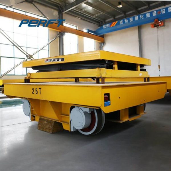 Customized Aluminum Material Handling Hydraulic Transfer Trolley Factory