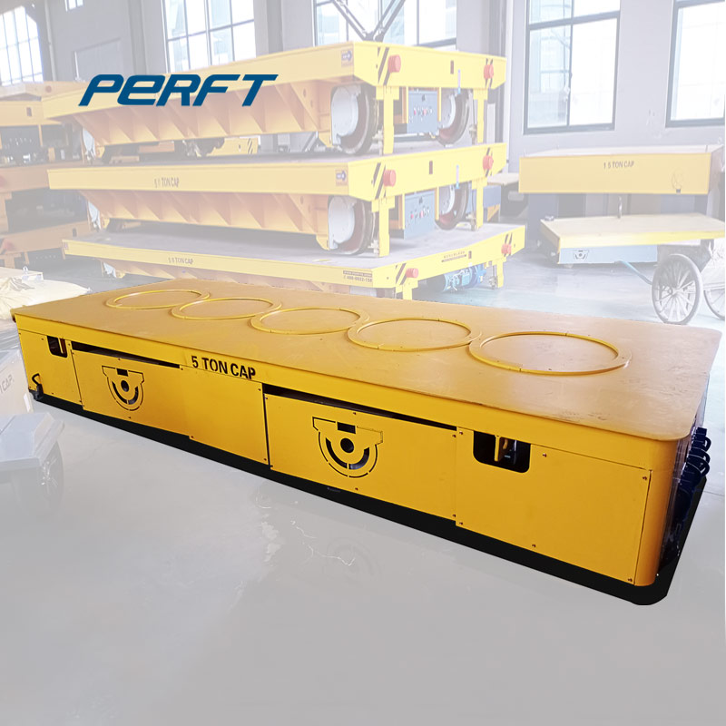 Heavy Cargo Transportation Self-Propelled Rail Flat Transfer Wagon Work with Crane